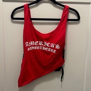 🆕 Americas Sweetheart Asymmetrical Top. S. NWT!💥